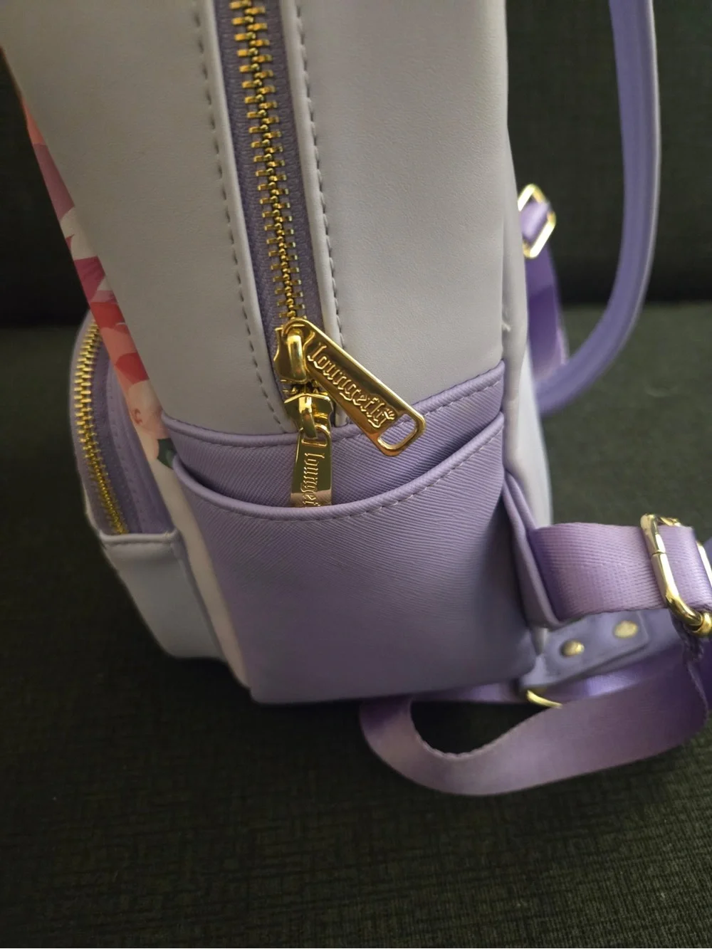Disney Lavender and Pink Mulan Mini Backpack